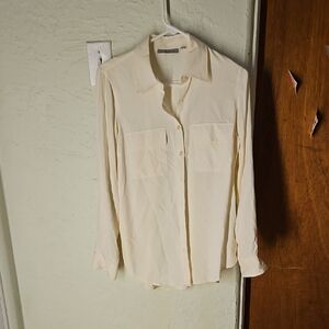 Women's Cream Button Down Shirt